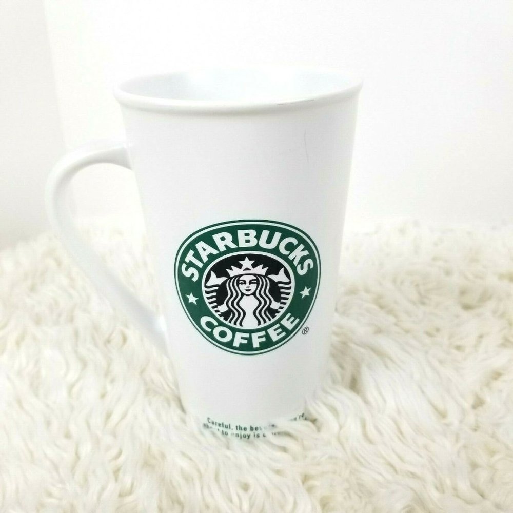 Starbucks 2006 Tall Coffee Cup Mug White Ceramic - Picture 4 of 8